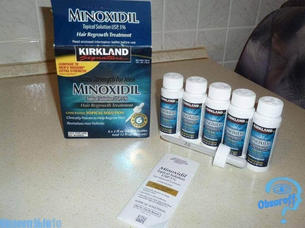 Упаковка Minoxidil 6 buteliukai