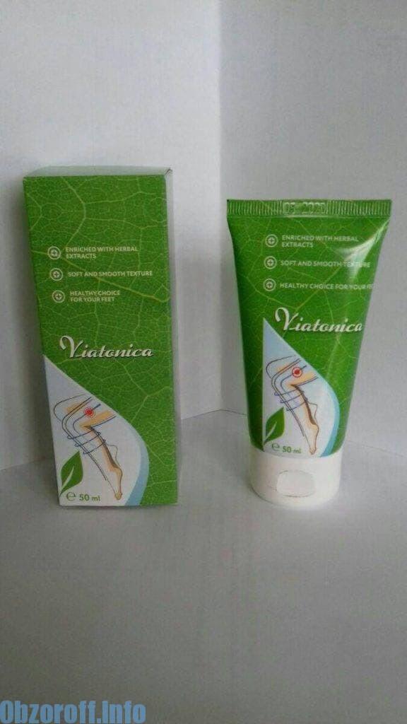 Gel Viatonika for the prevention of varicose veins