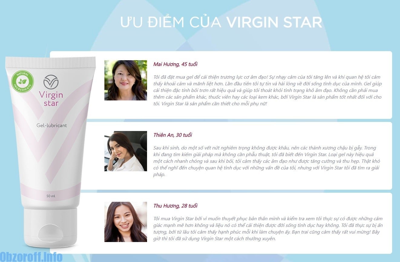 Virgin Star crema per restringere e contrarre i muscoli vaginali
