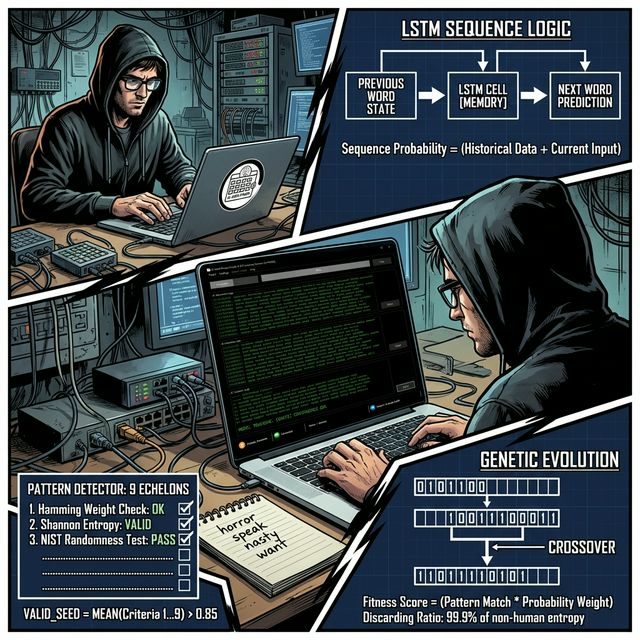 Схема генетического алгоритма и логики ИИ в программе