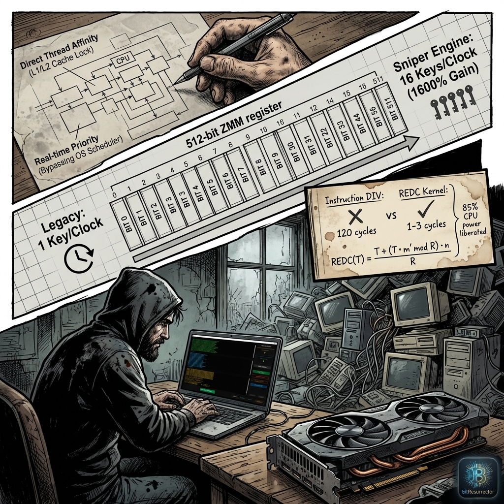 Визуализация технологии векторизации данных Bit-Slicing в Turbo Core