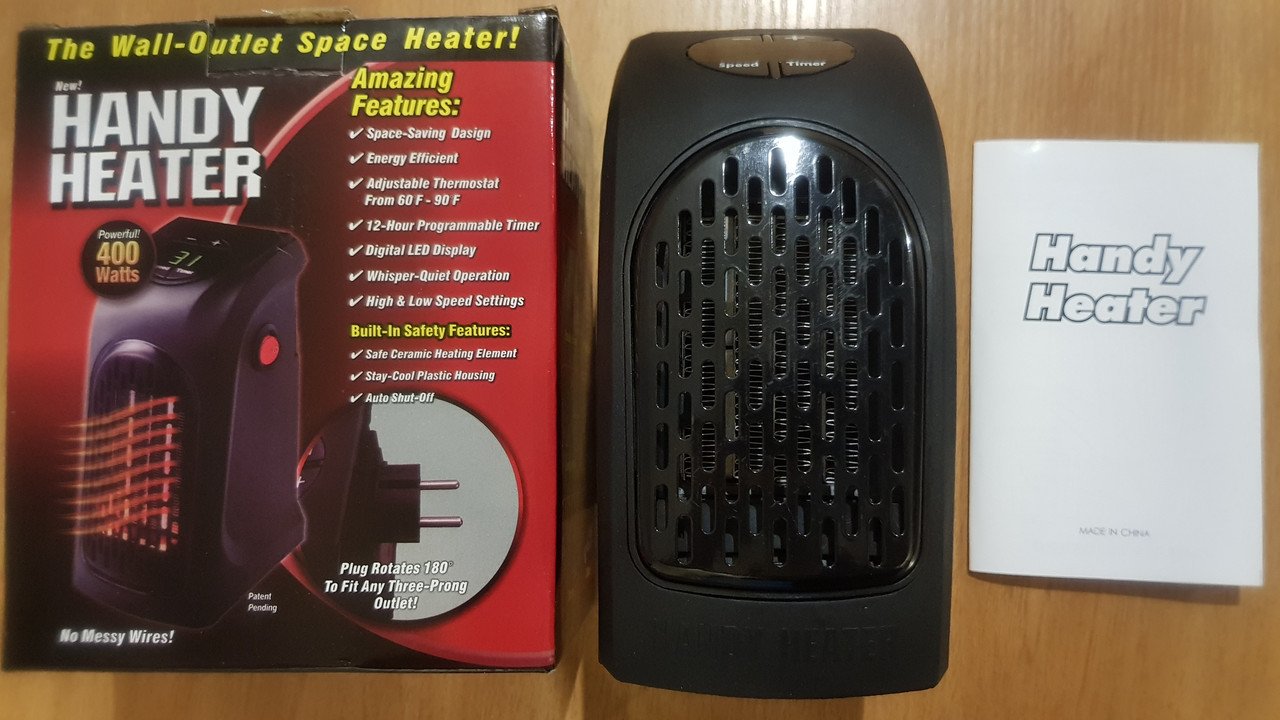Handy Heater Rovus description and characteristics of a portable heater