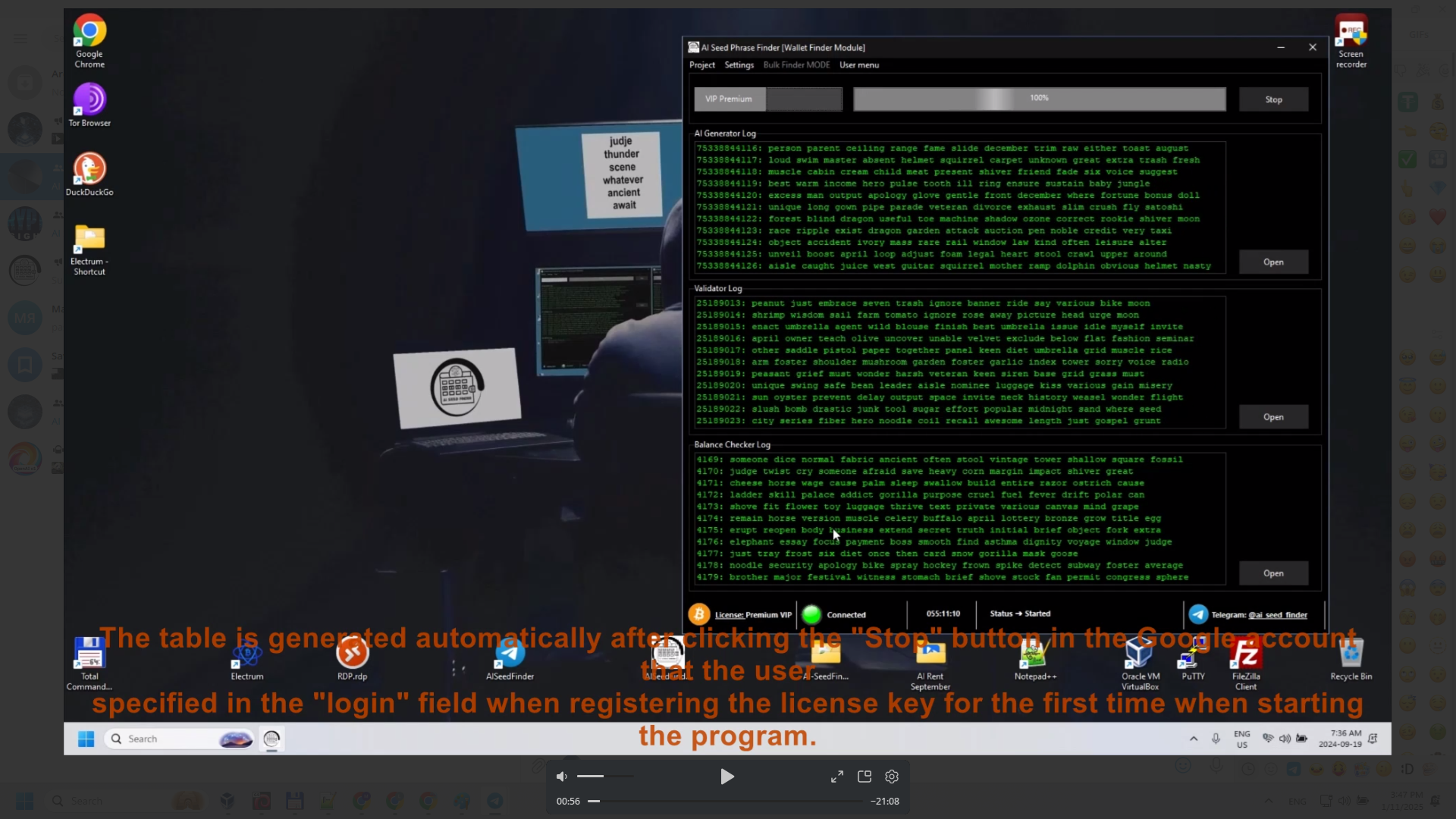 Почему взломать мнемоническую фразу Биткоина с помощью ИИ гораздо проще, чем взломать закрытый ключ? 1 - 9 декабря, 2025 Работа с AI Seed Phrase Finder на ноутбуке в удаленном режиме
