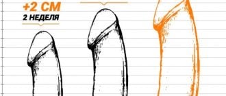 eredménykép - Titanium gél a pénisz meghosszabbításához, hosszában és vastagságában