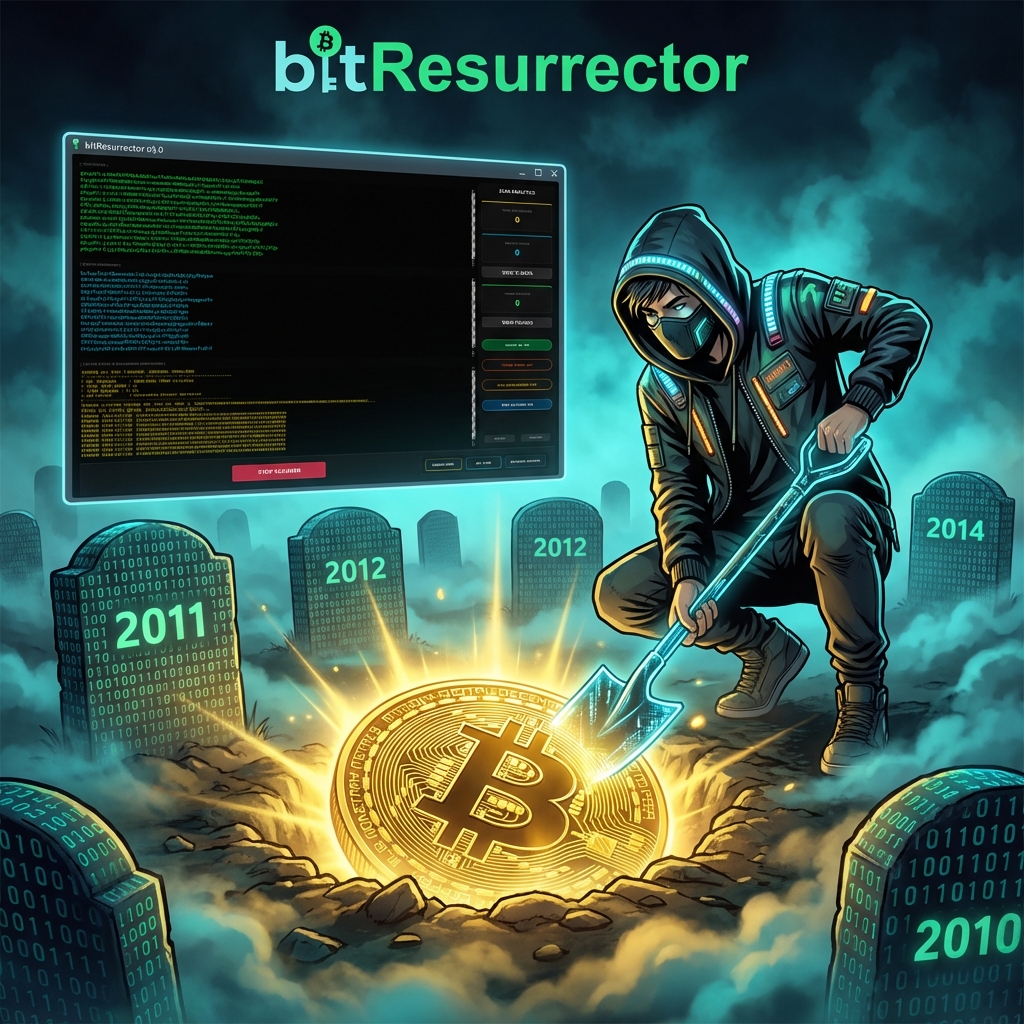 Поиск заброшенных биткоин с BitResurrector BitResurrector цифровая археология