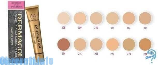 The color scheme of Dermacol cream